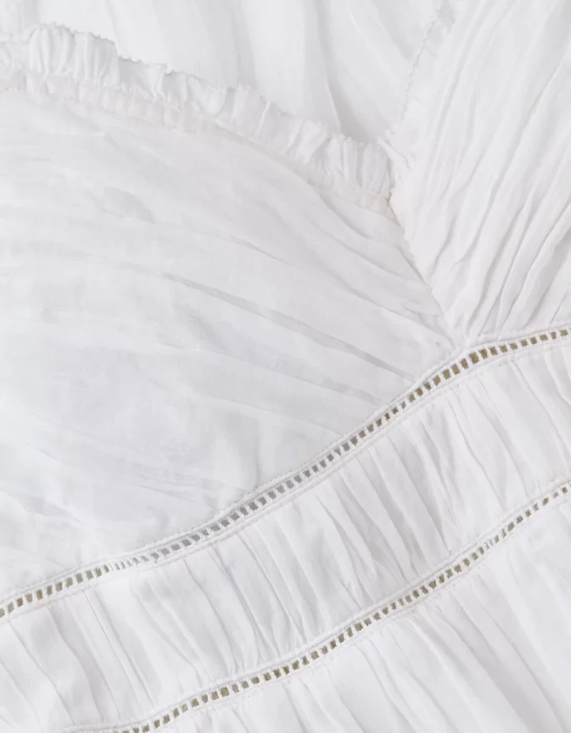 AE V-Neck Babydoll Midi Dress