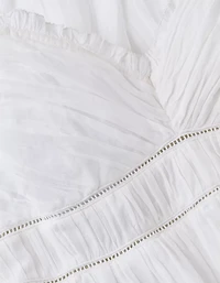 AE V-Neck Babydoll Midi Dress