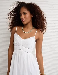 AE V-Neck Babydoll Midi Dress