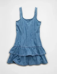 AE Tiered Denim Mini Dress