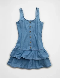 AE Tiered Denim Mini Dress