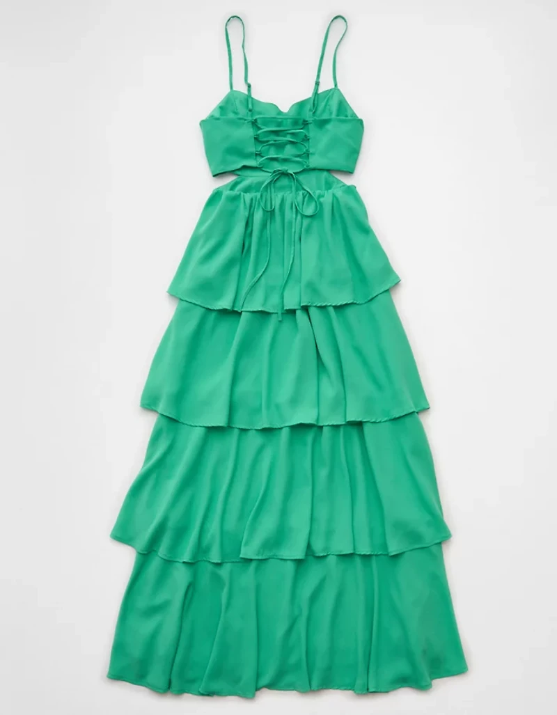 AE Babydoll Tiered Maxi Dress