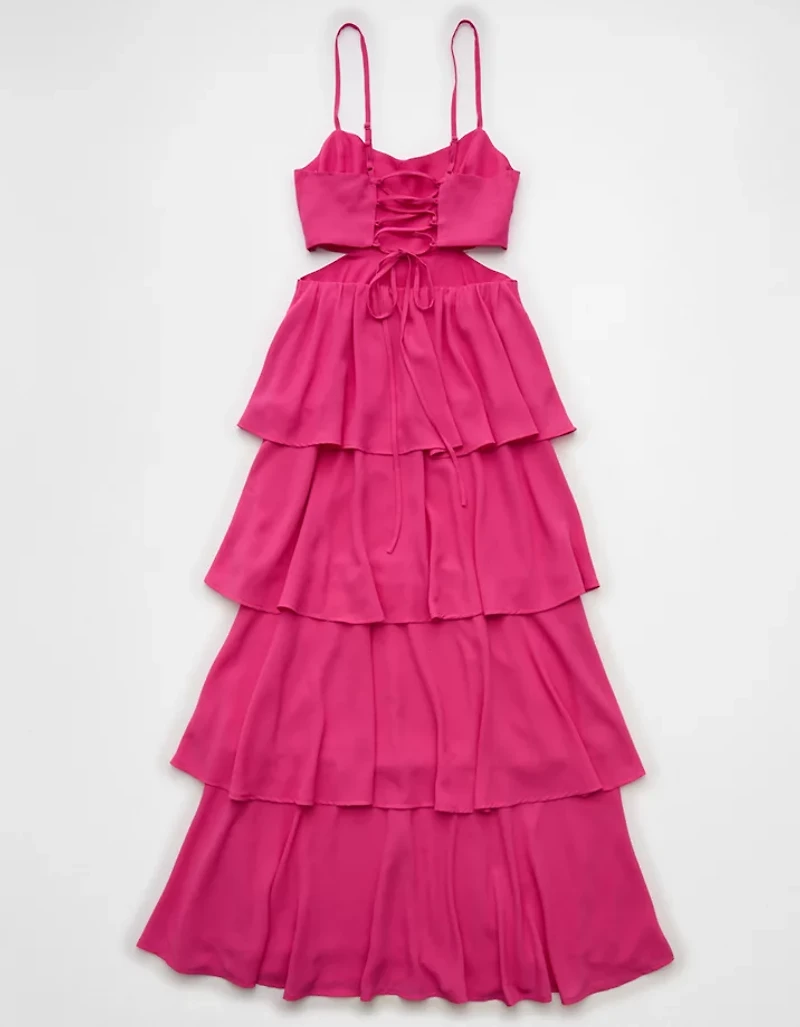AE Babydoll Tiered Maxi Dress