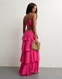 AE Babydoll Tiered Maxi Dress