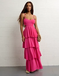 AE Babydoll Tiered Maxi Dress