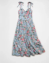 AE Sweetheart Tie-Strap Midi Dress