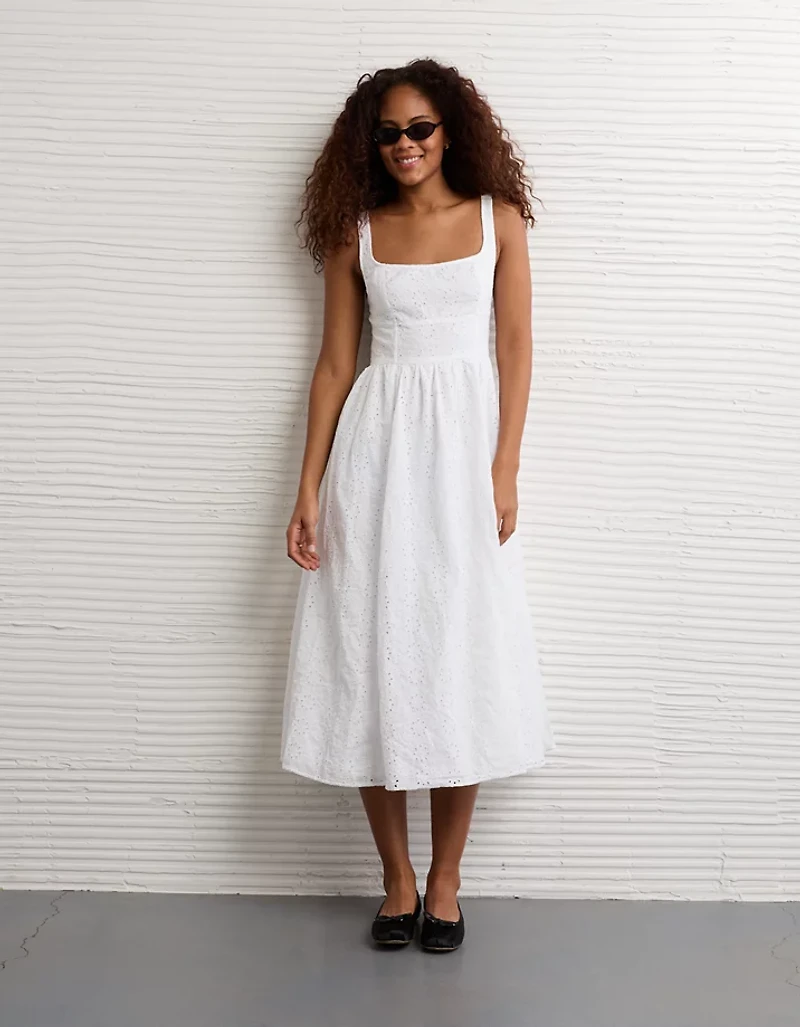 AE Square Neck Corset Maxi Dress