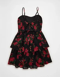 Minirobe nouée au dos ruchée AE