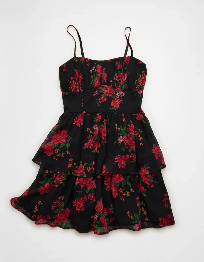 Minirobe nouée au dos ruchée AE