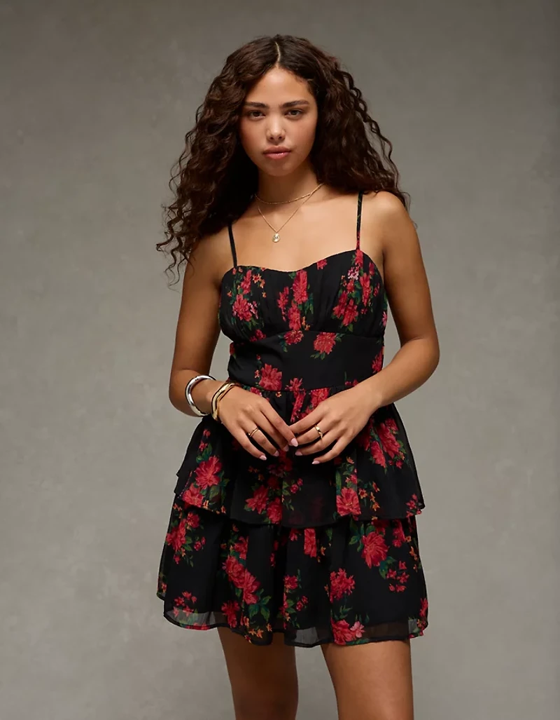 Minirobe nouée au dos ruchée AE