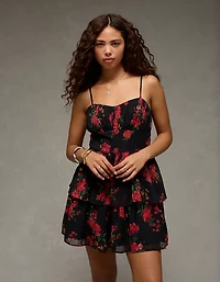 Minirobe nouée au dos ruchée AE