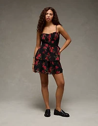 Minirobe nouée au dos ruchée AE