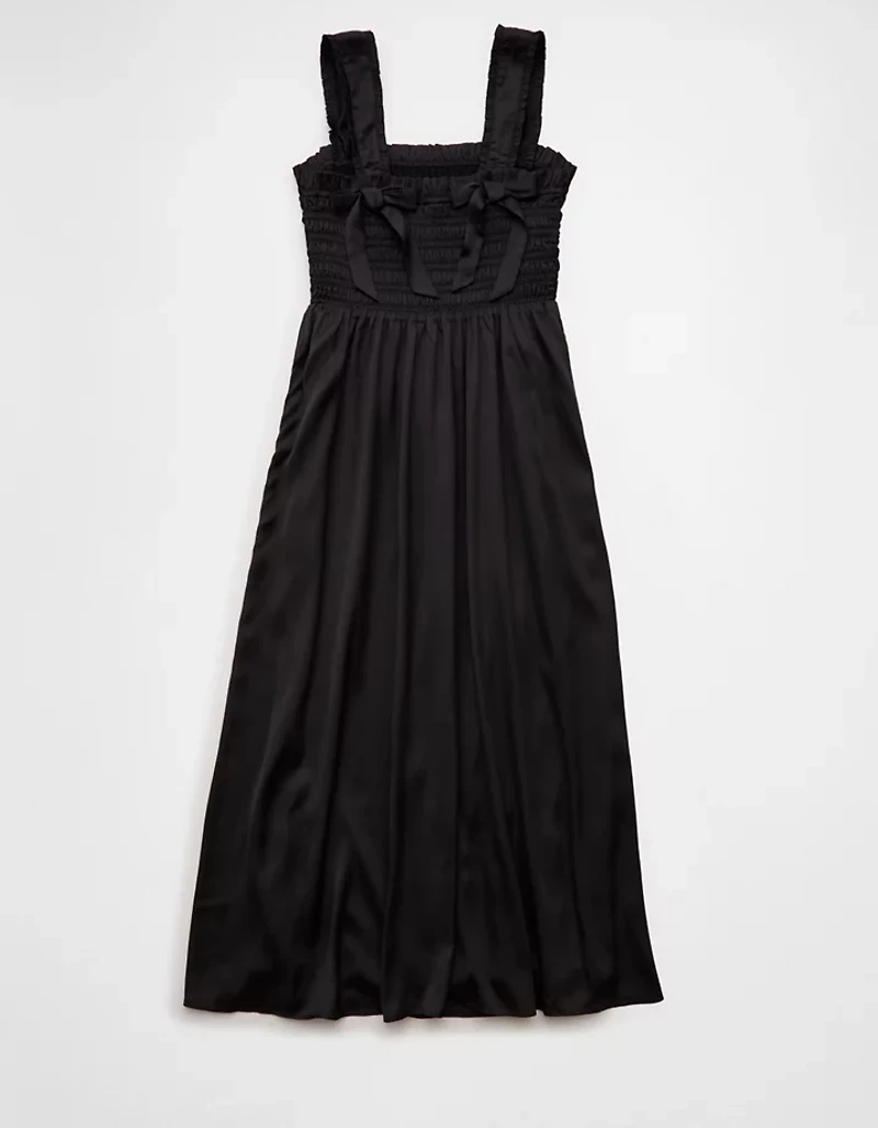 Robe mi-longue avec boucle Bella en satin AE