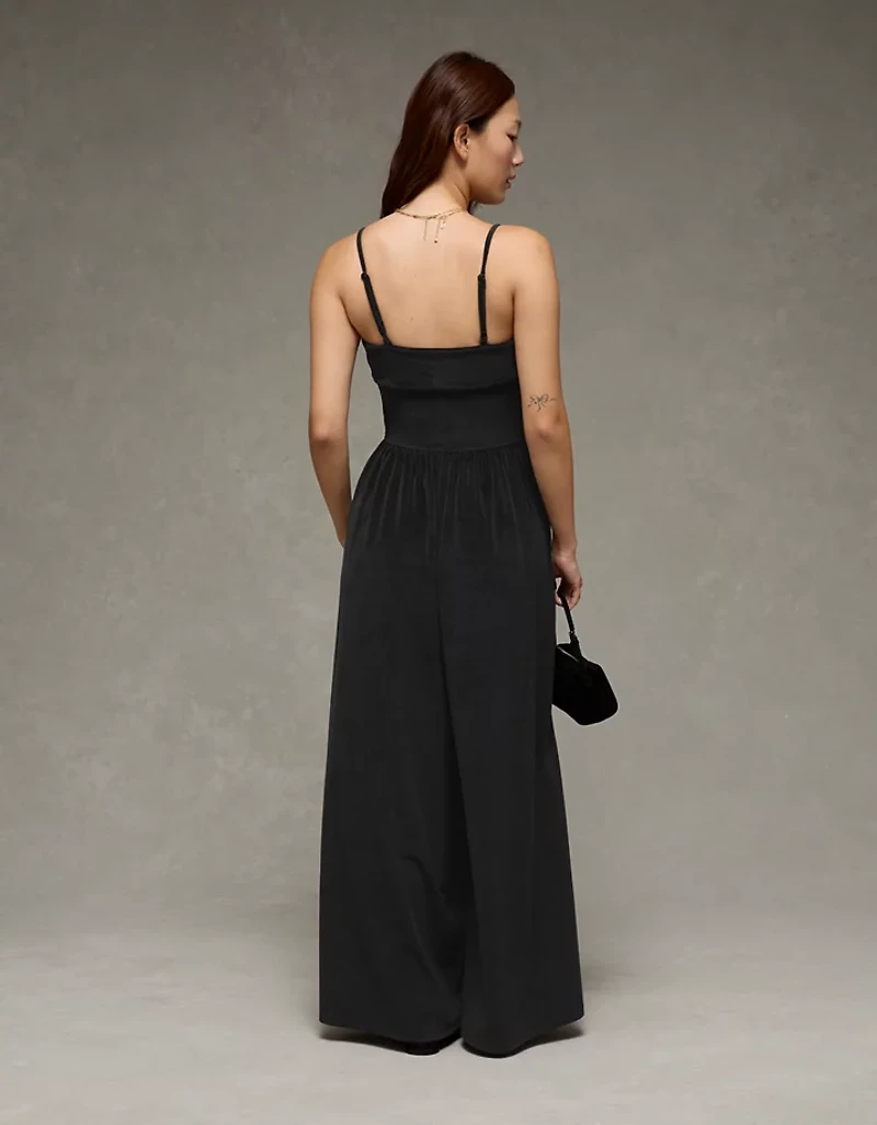 Combinaison-pantalon repliable en velours AE