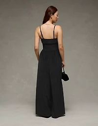 Combinaison-pantalon repliable en velours AE