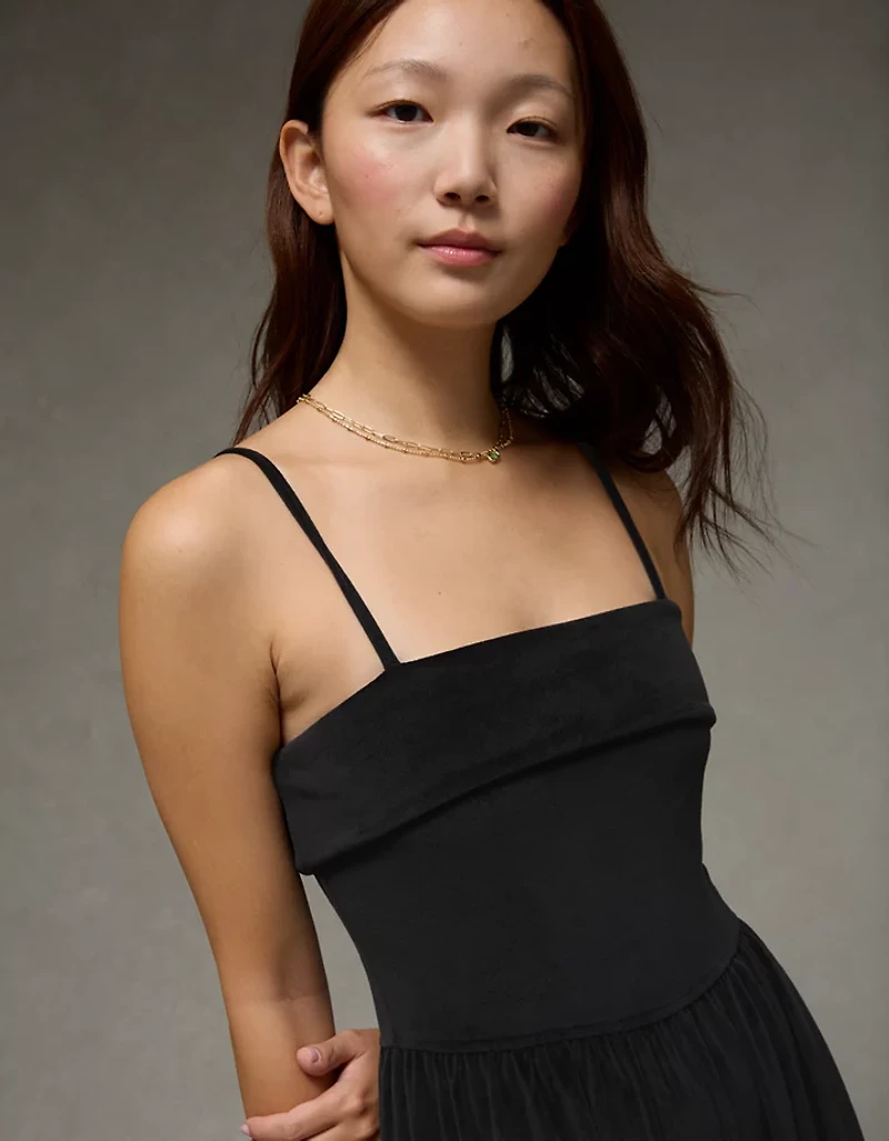 Combinaison-pantalon repliable en velours AE