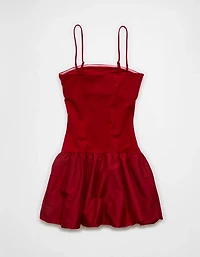 Minirobe boule sans bretelles à taille basse AE