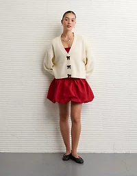 Minirobe boule sans bretelles à taille basse AE