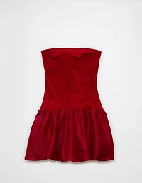 Minirobe boule sans bretelles à taille basse AE