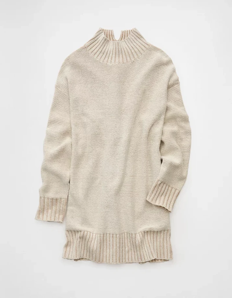 Minirobe chandail surdimensionnée à col roulé AE