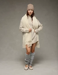 Minirobe chandail surdimensionnée à col roulé AE