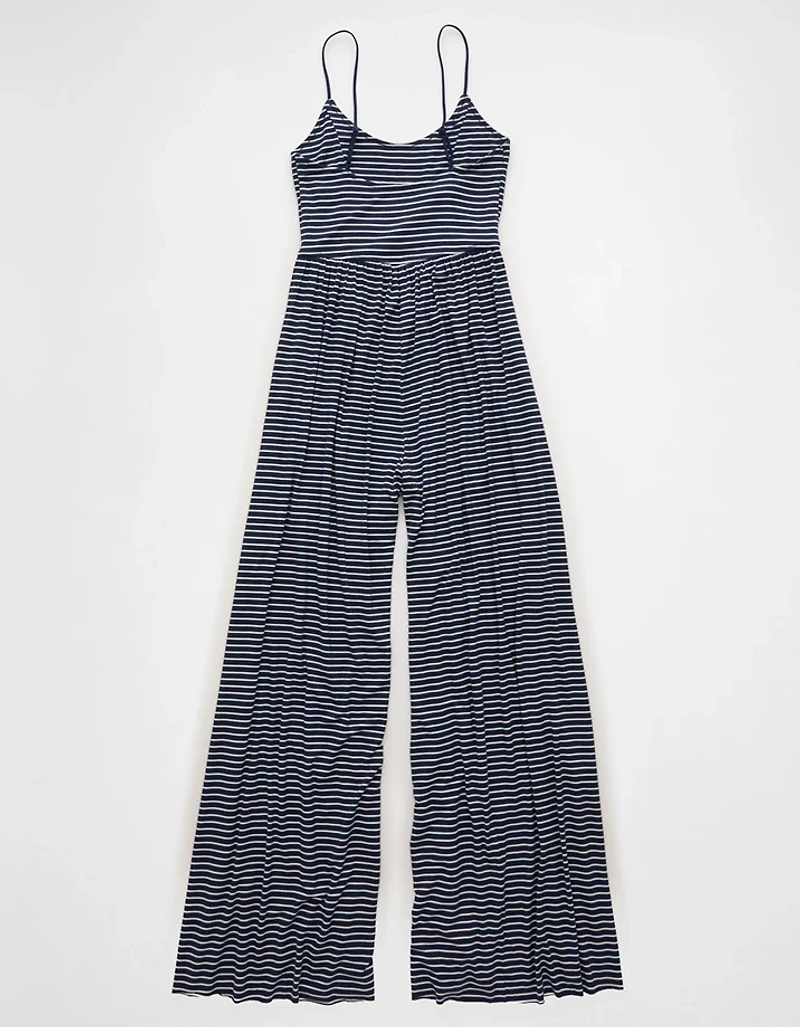 Combinaison-pantalon à jambe large Doux et sexy AE