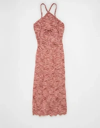 AE Halter Sweater Midi Dress