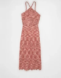 AE Halter Sweater Midi Dress