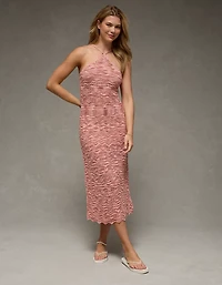 AE Halter Sweater Midi Dress