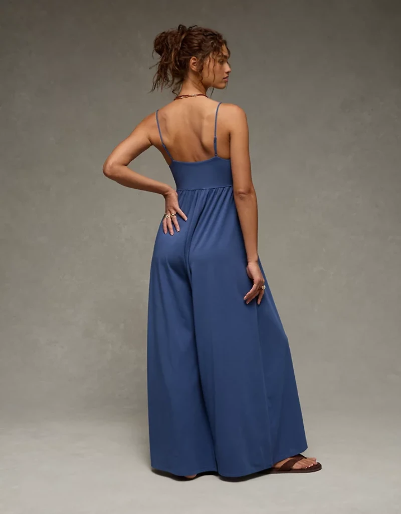 AE Knit Wide-Leg Jumpsuit