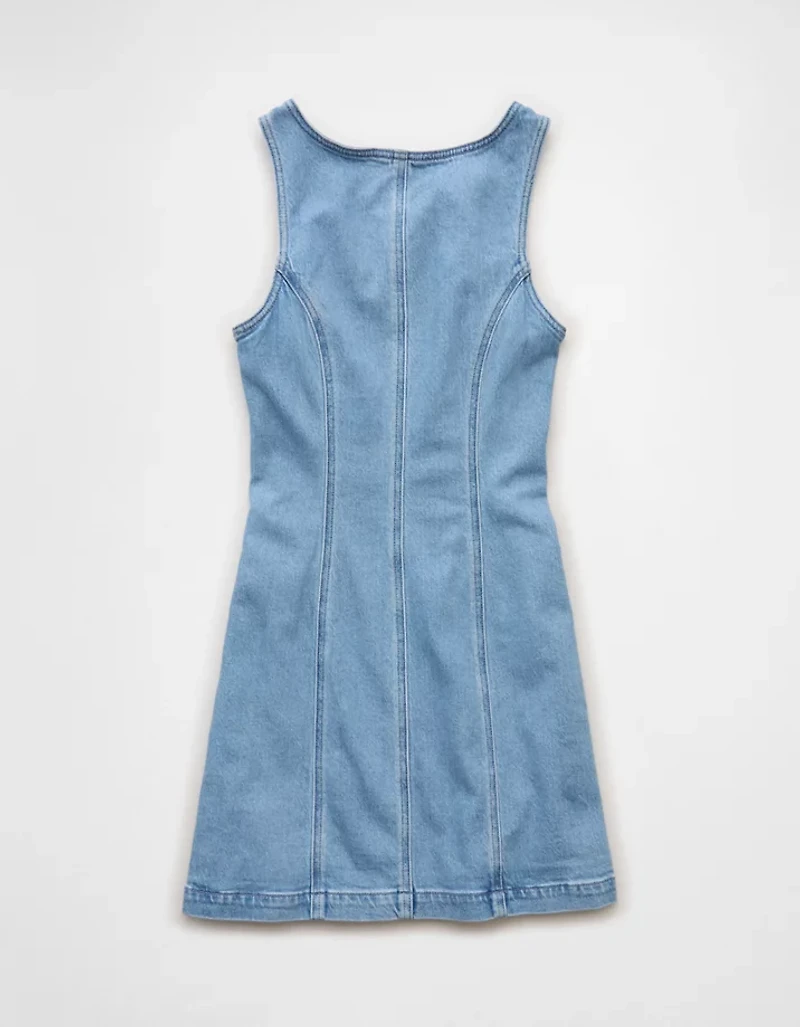 AE Denim Pinafore Mini Dress