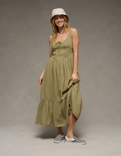 AE Catie Corset Midi Dress