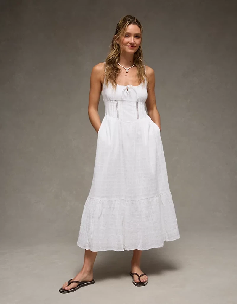 AE Catie Corset Midi Dress