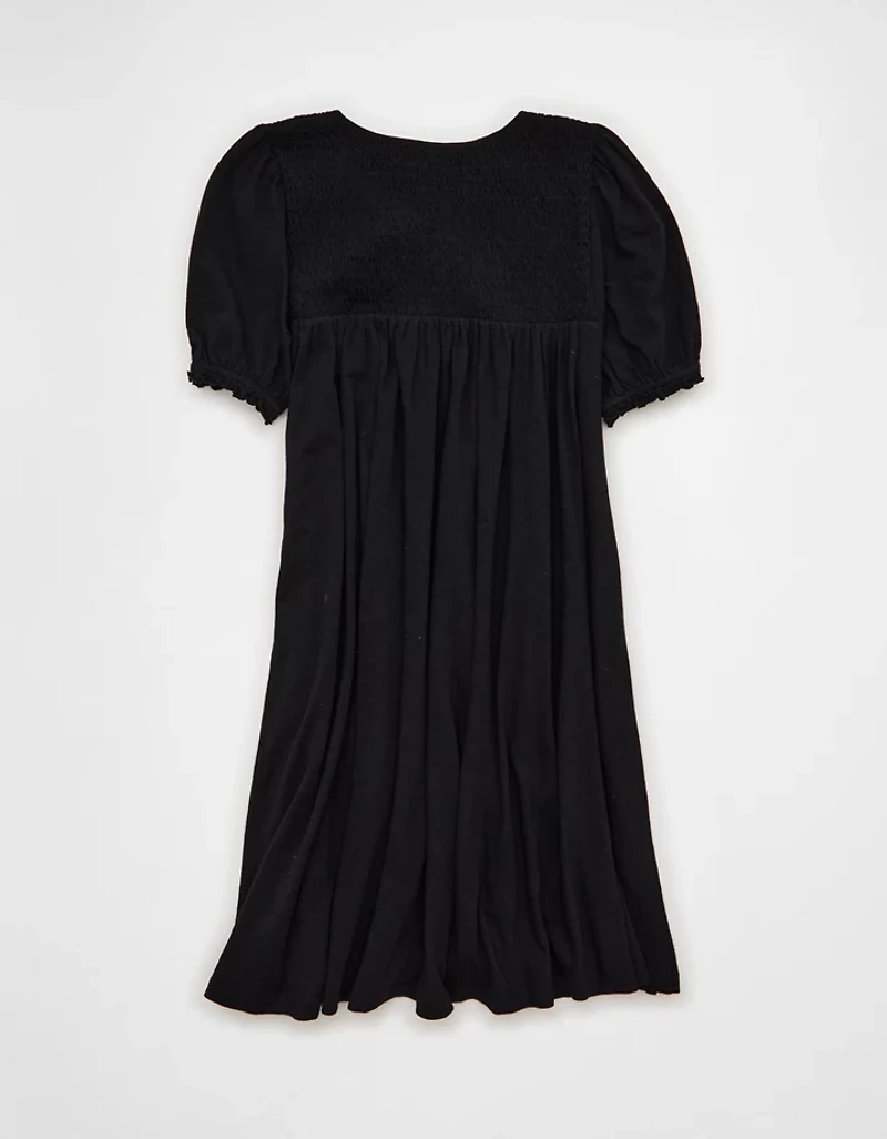 AE Sunchaser Babydoll Puff Sleeve Mini Dress