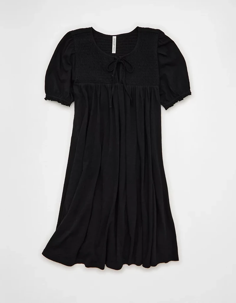 AE Sunchaser Babydoll Puff Sleeve Mini Dress