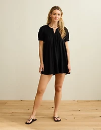 AE Sunchaser Babydoll Puff Sleeve Mini Dress