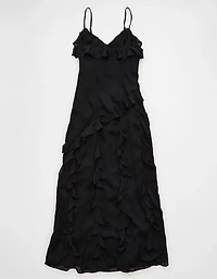 AE Asymmetrical Ruffle Maxi Dress