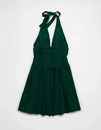 AE Sunchaser Smocked Halter Mini Dress
