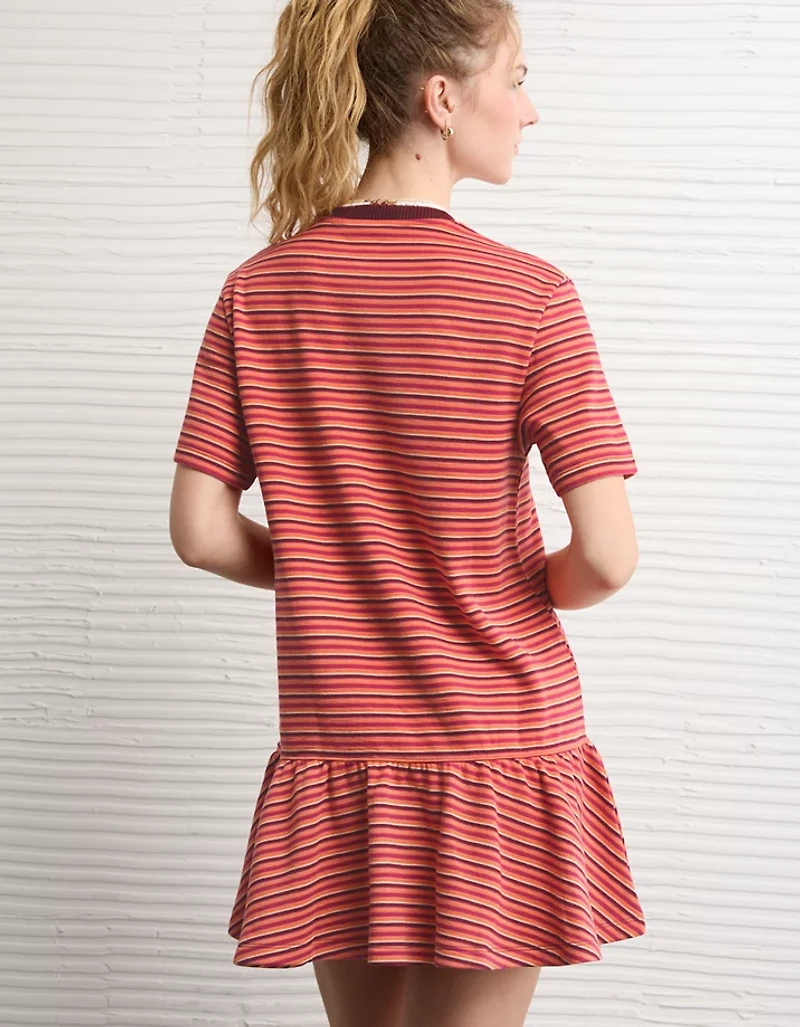Minirobe en tricot à taille basse AE