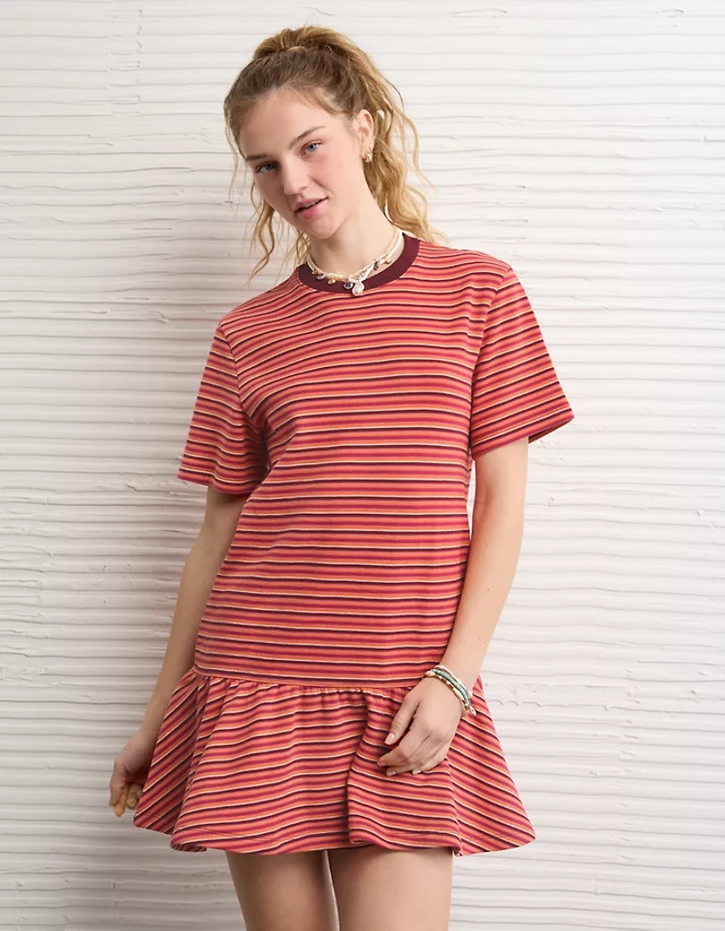 Minirobe en tricot à taille basse AE