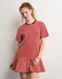 Minirobe en tricot à taille basse AE