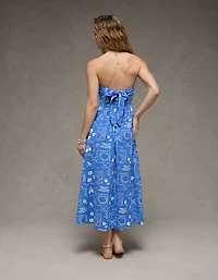 AE Strapless Corset Midi Dress