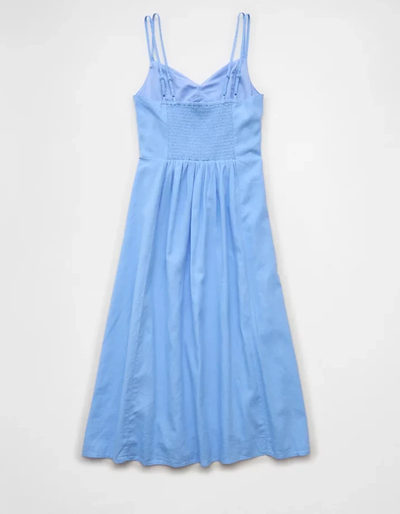 AE Hanky Hem Tie-Strap Midi Dress