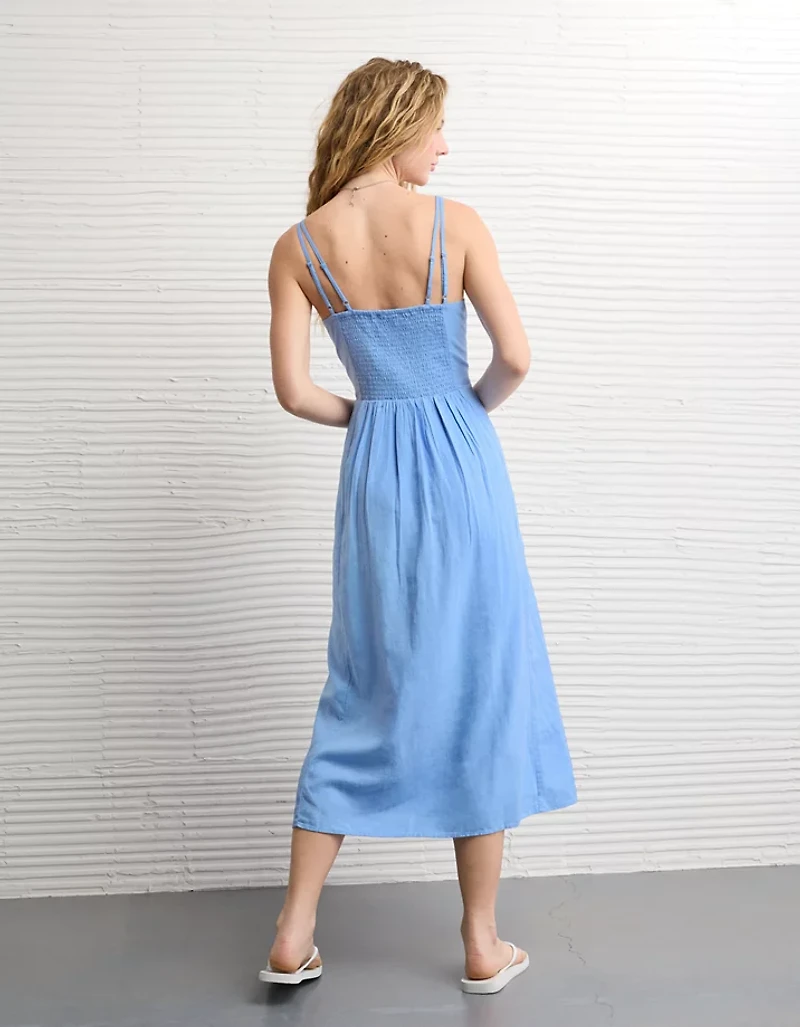 Robe midi à ourlet mouchoir AE