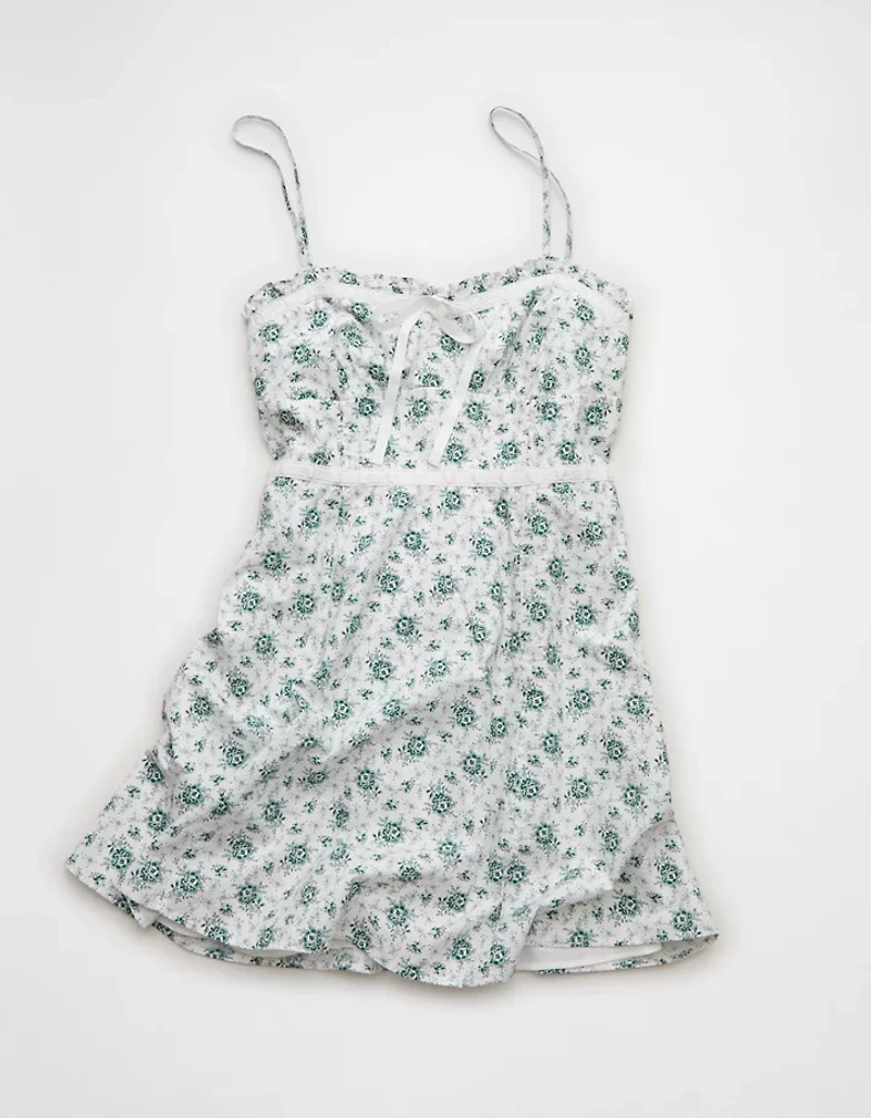 AE Sweetheart Tie-Front Midi Dress