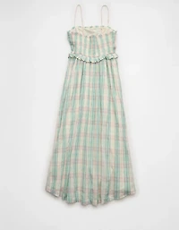 AE Smocked Strapless Midi Dress