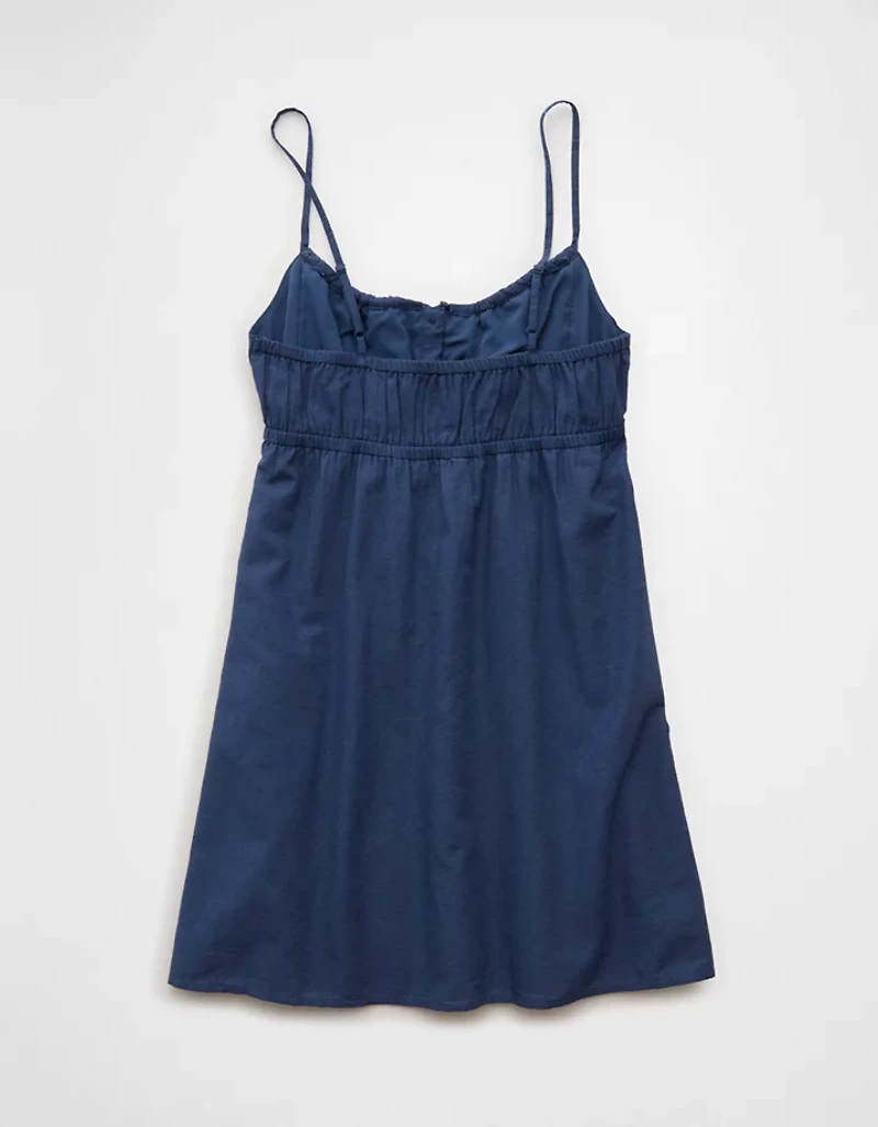 Minirobe boutonnée avec insertion en dentelle AE