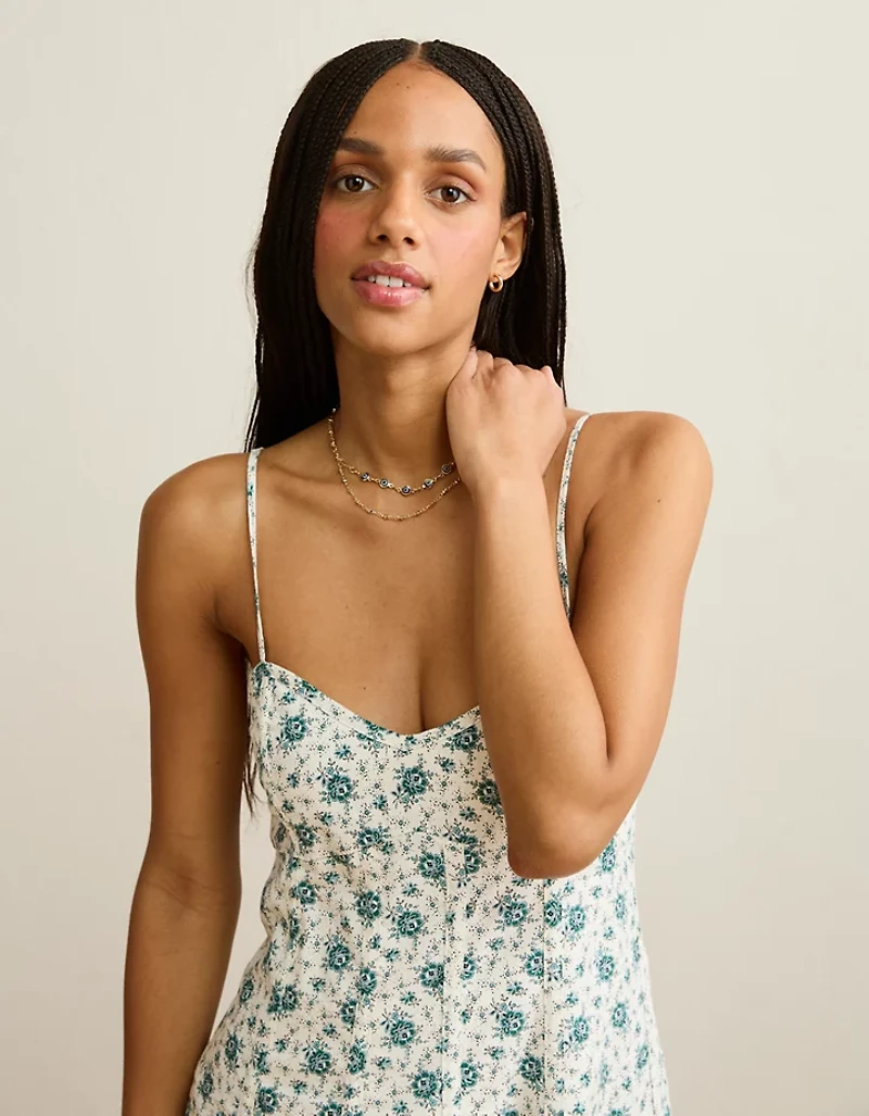 AE V-Neck Corset Mini Dress