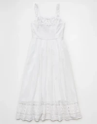 AE Catie Corset Embroidered Midi Dress