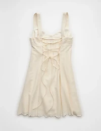 AE Button-Front Mini Dress